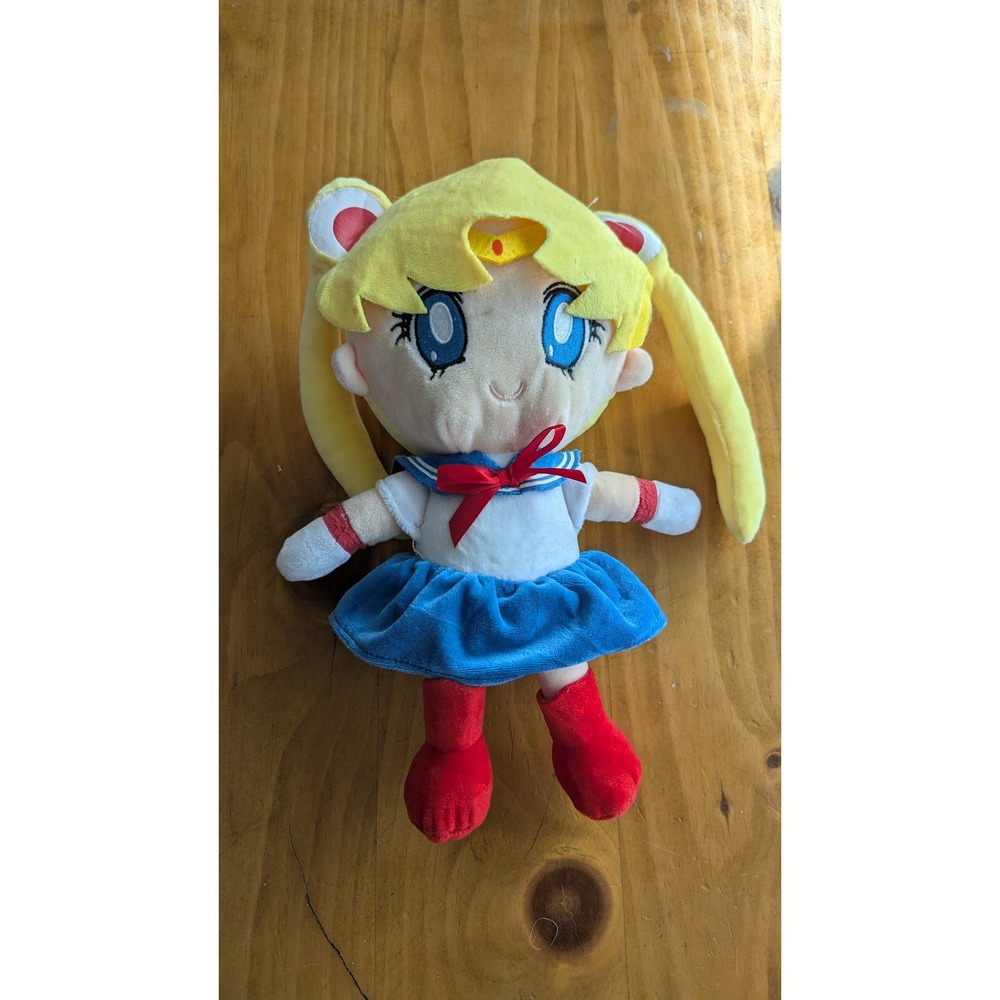 Sailor Moon Usagi Tsukino Plush Doll Anime Stuffed Toy with Suction Cup 11 Inch‎